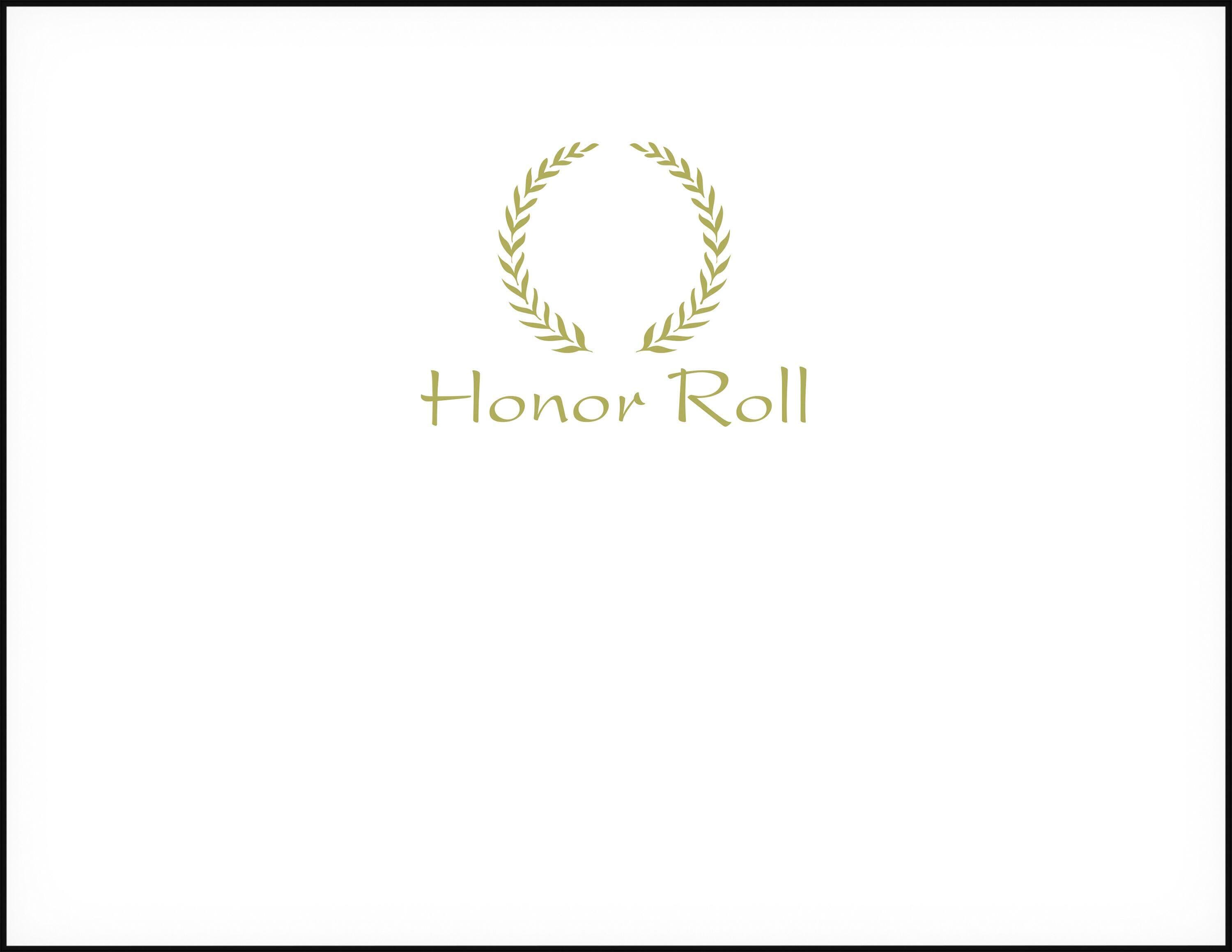 Hammond & Stephens Honor Roll Embossed Award, 11 x 8-1/2 Inches, Gold Foil, Pack of 25 2104383